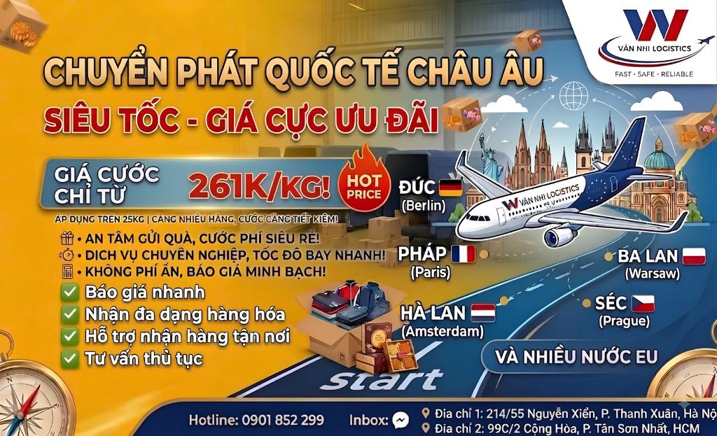 Dịch vụ gửi hàng đi Đức